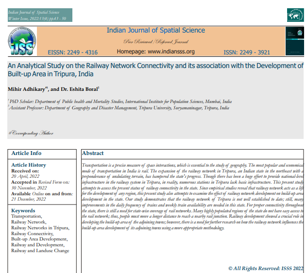 Railway Network in Tripura