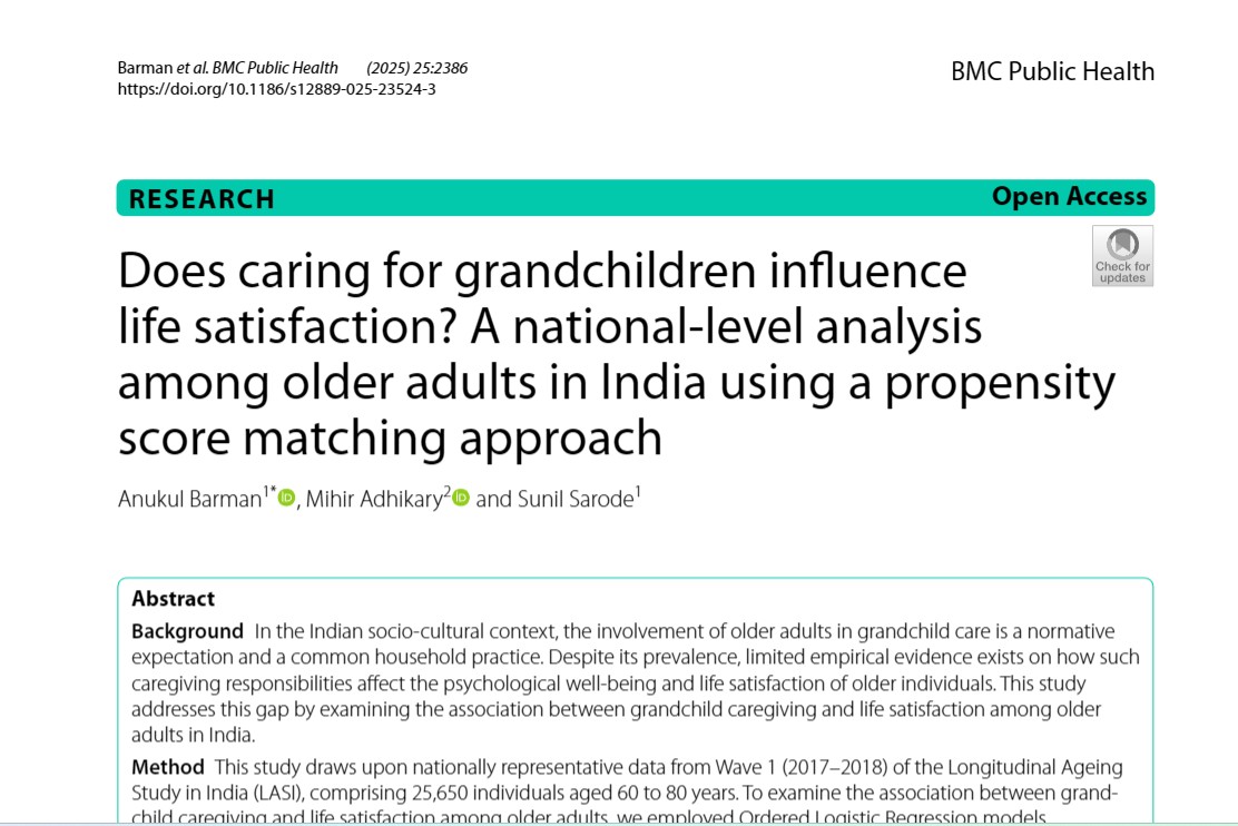 Does caring for grandchildren influence life satisfaction?