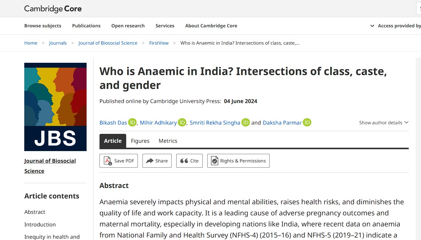Who is Anaemic in India?