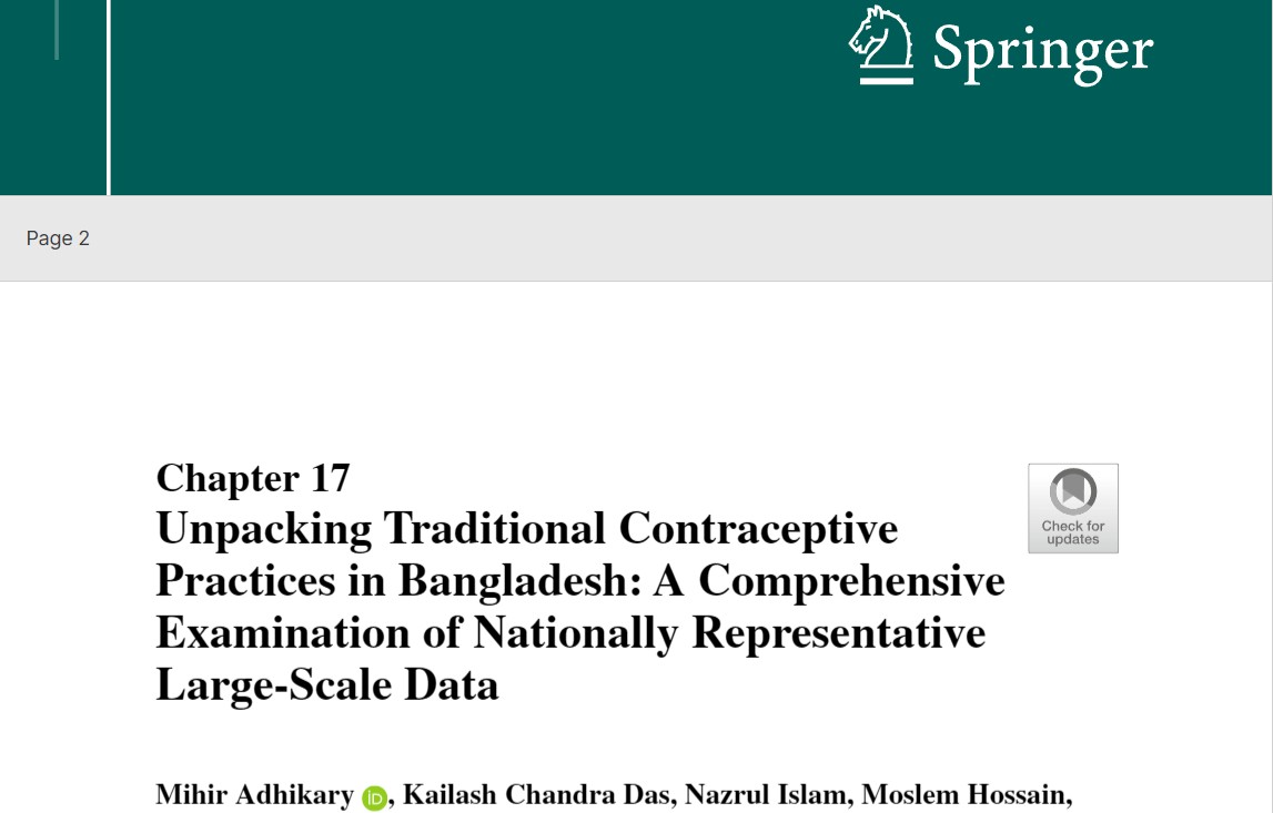 Contraceptive Practices in Bangladesh